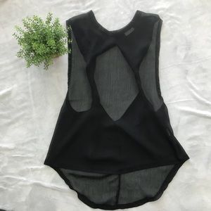 Rare Brandy Melville Sheer Double Twist Top